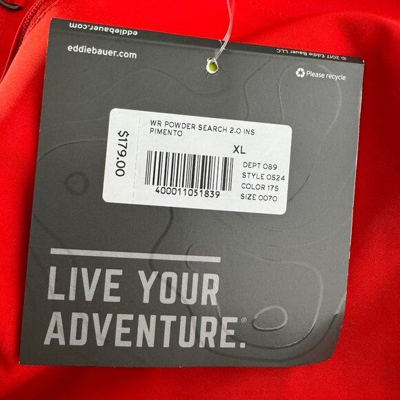 Eddie Bauer Powder Search 2.0 Snow Ski Pants XL Weather Edge Plus NWT PT-2669 - Picture 9 of 13